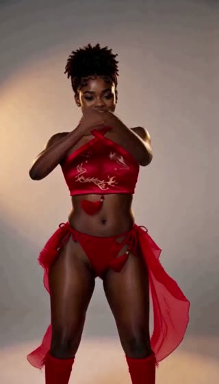 China-Red Tasseled Embroidered Bikini Set