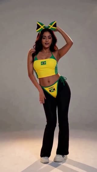 Jamaican Flag Print Bikini